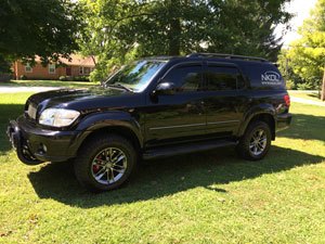 Toyota Sequoia, Vent Visors, Custom Grille